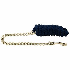 Premium Poly Lead Rope with Chain - 10 ft. - Various Colors