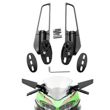 Motorcycle Mirrors for Ninja Wing Rearview Mirrors Sport Adjustable Wing