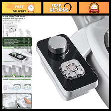 Non-Electric Cold Water Bidet Toilet Seat Attachment, Dual Nozzles, Pressure Con