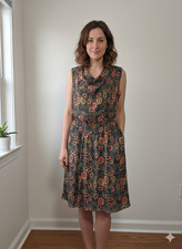 Isabel Marant Etoile Knee Lenght Women  s XS Multi-Color Floral Cowl Neck Dress