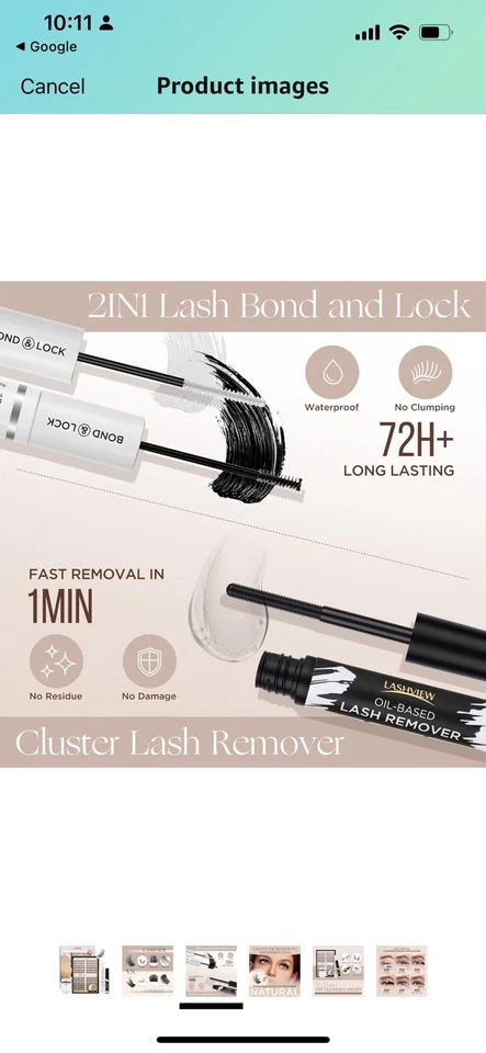 Kit de pestañas en racimo Lashview 144 piezas The Breeze Foto 3 de 4