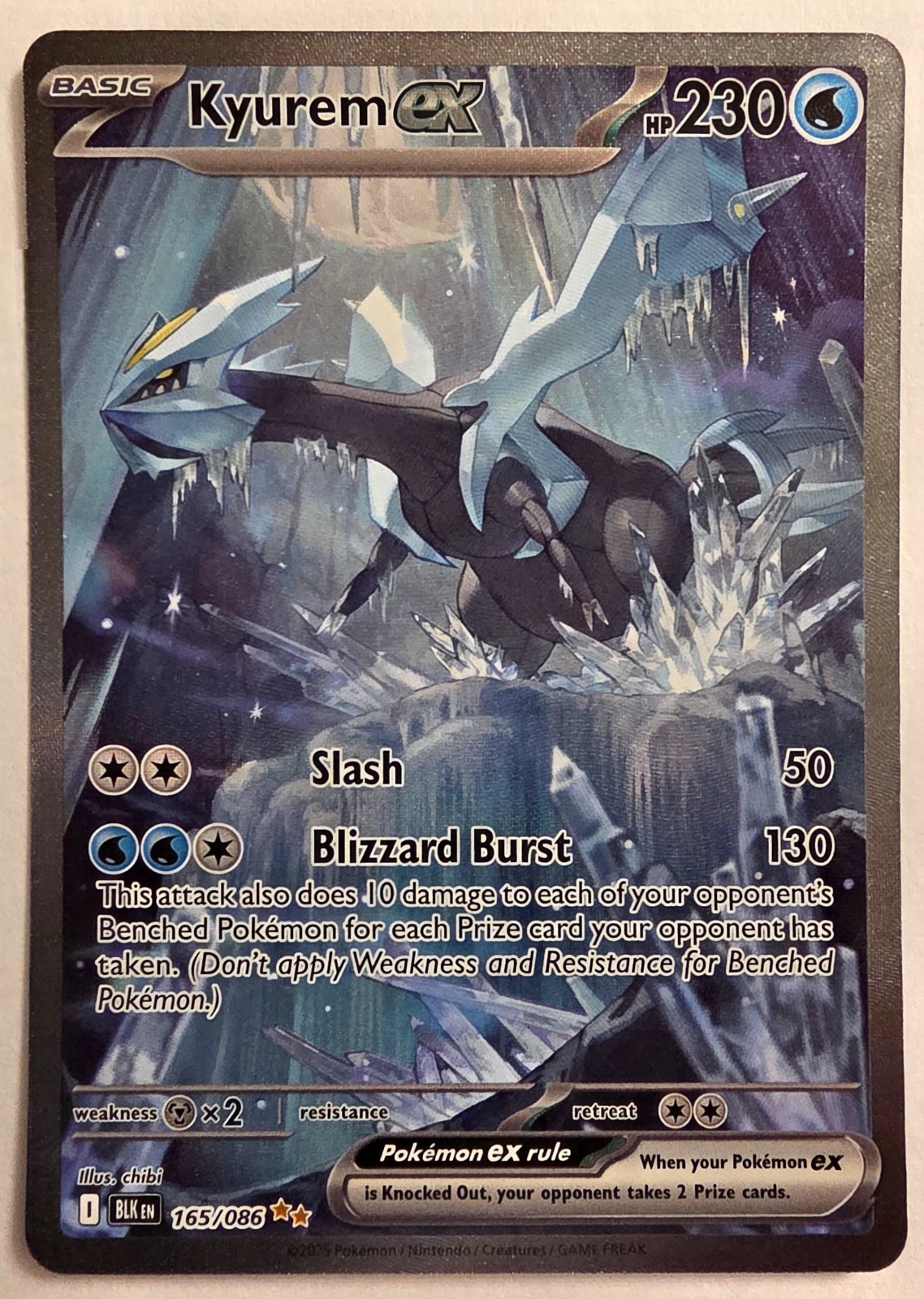 Kyurem ex 165/086 Sv: Black Bolt Holo