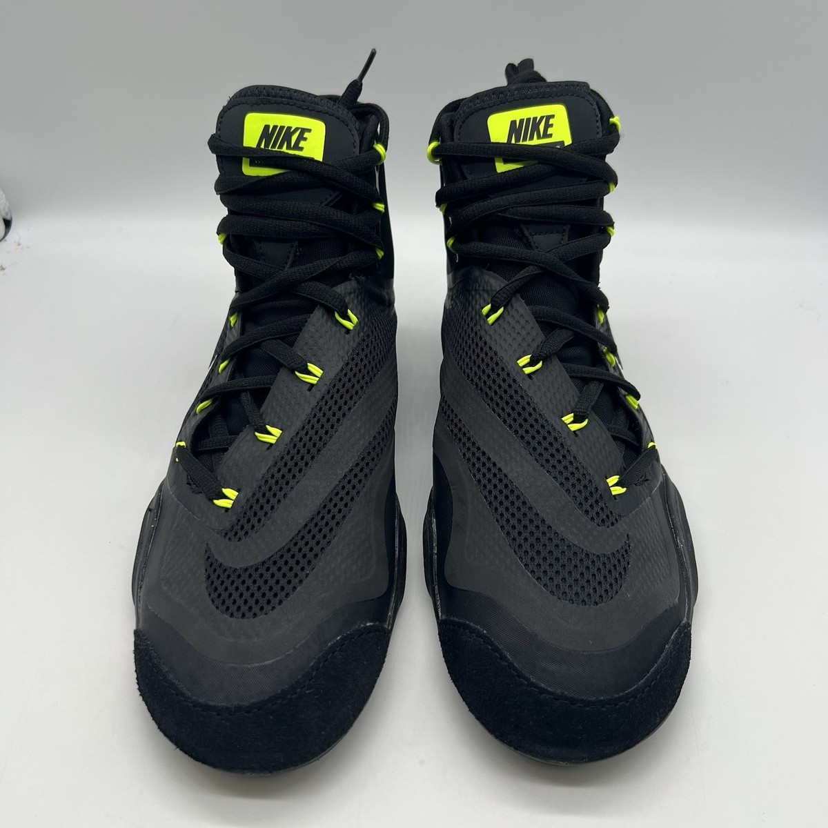 Nike Hypersweep Wrestling Shoes Black/White-Volt 717175-017 nby