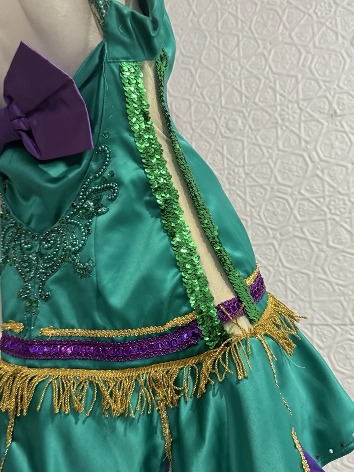 Flapper Costume-Sequin-Glam-Handmade-Upcycled-Gold-Black-Glitter-S/M Halloween - Image 4 of 4