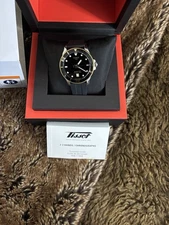 Men’s Tissot Seastar 1000 Swiss Quartz Black With Gold Trim Design 40mm S Strap