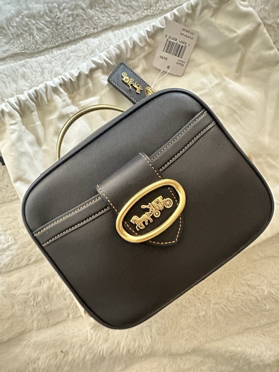 COACH 1941 Riley Lunch Box BLACK Glovetanned Leather NWT! NEW IN