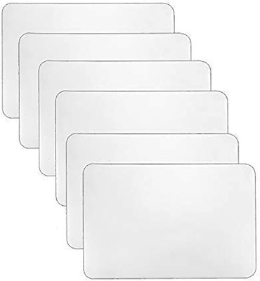 6 Pcs Clear Plastic Placemats Heat Resistant Washable Table Mats 17 x 11