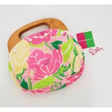 Lilly Pulitzer Bermuda Bag Cover Women OS Multi Preppy Reversible Patchwork New