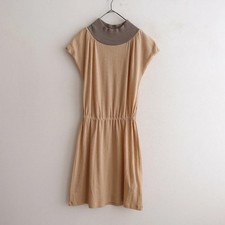 Mina Perhonen Plume High Neck Dress Wool Linen Size 36 Used