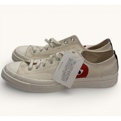 Comme des Garçons PLAY x Converse Chuck 70 Low Heart Sneakers Mens 12 NWT CDG