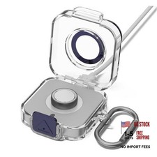 Double Security Lock Case Cover for Oura Ring Gen4 Charger with Keychain,Anti