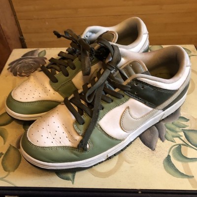 Nike Dunk Low Oil Green Cargo Khaki Sbeakers Men's Size 9.5 FN6882 Active Shoe