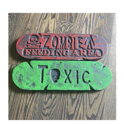 Halloween Foam Horror Signs