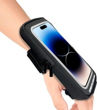 Running Phone Holder Wristband, Up to 6.8'' Arm Band for iPhone 16/15/14 Pro Max