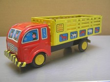 Cragstan Tin Litho Friction Livestock Carrier Truck made in Japan EXC Condition