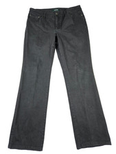 Lauren Ralph Lauren Jeans Womens Size 12 Black Straight Leg Designer City Jeans
