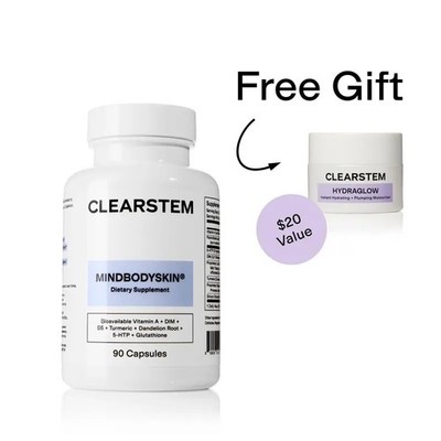 MINDBODYSKIN Hormonal Acne Capsules Hormone Balance Skin free shipping