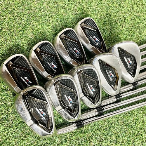 Lefty TaylorMade M4 Iron Set 4I-9I.Pw.Aw.Sw 9 peace Shaft REAX JP Flex S Used - Picture 8 of 8