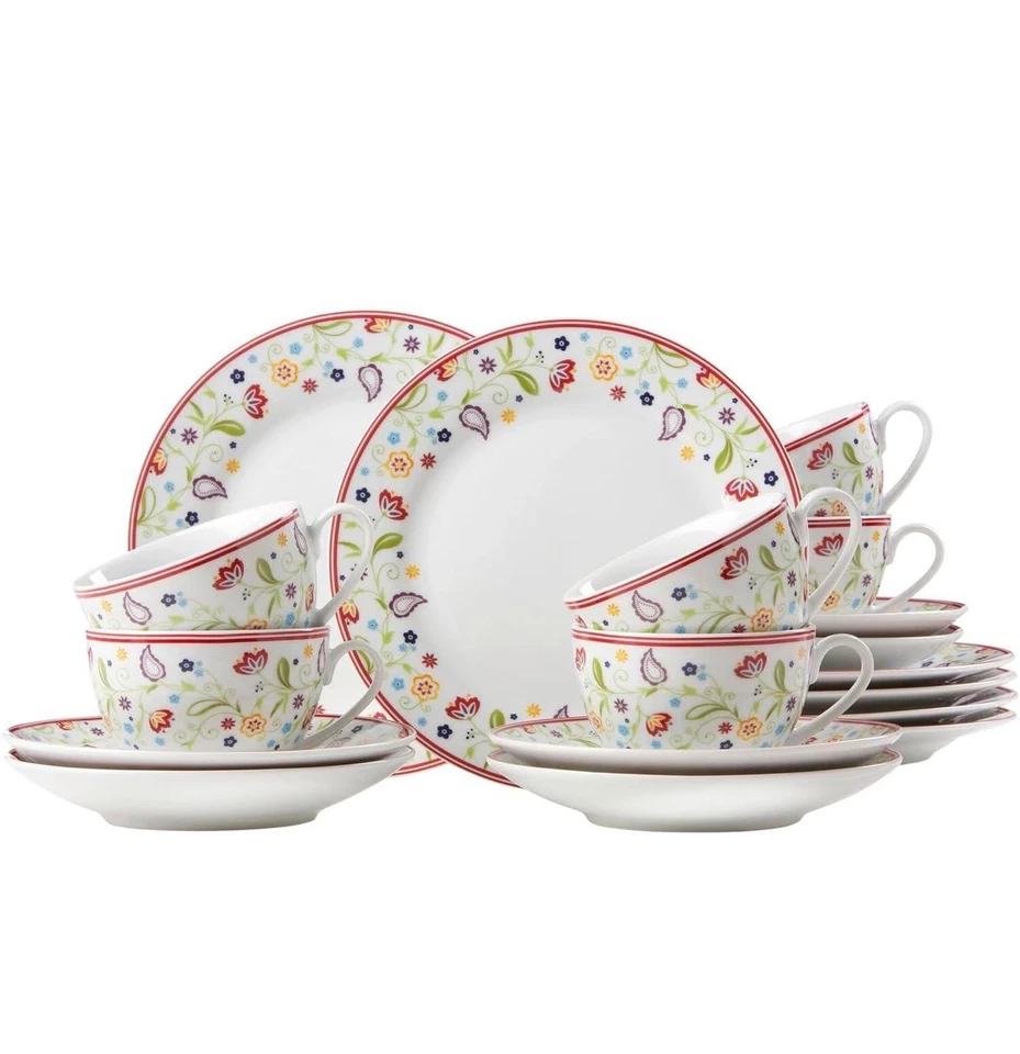 Ritzenhoff & Breker Kaffeeservice Shanti 18-teilig Porzellan Geschirr Set