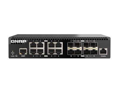 QNAP QSW-M3216R-8S8T 16-Port 10GbE Managed Switch 8x RJ45 8x SFP+ Layer 2