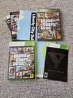 GTA Grand Theft Auto IV 4 And V 5 Xbox 360 Lot CIB W/ Manuals Maps Ships TODAY!