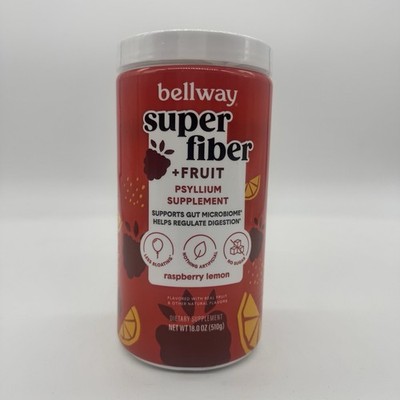 Bellway Super Fiber+Fruit Psyllium Supplement Flavor Raspberry Lemon