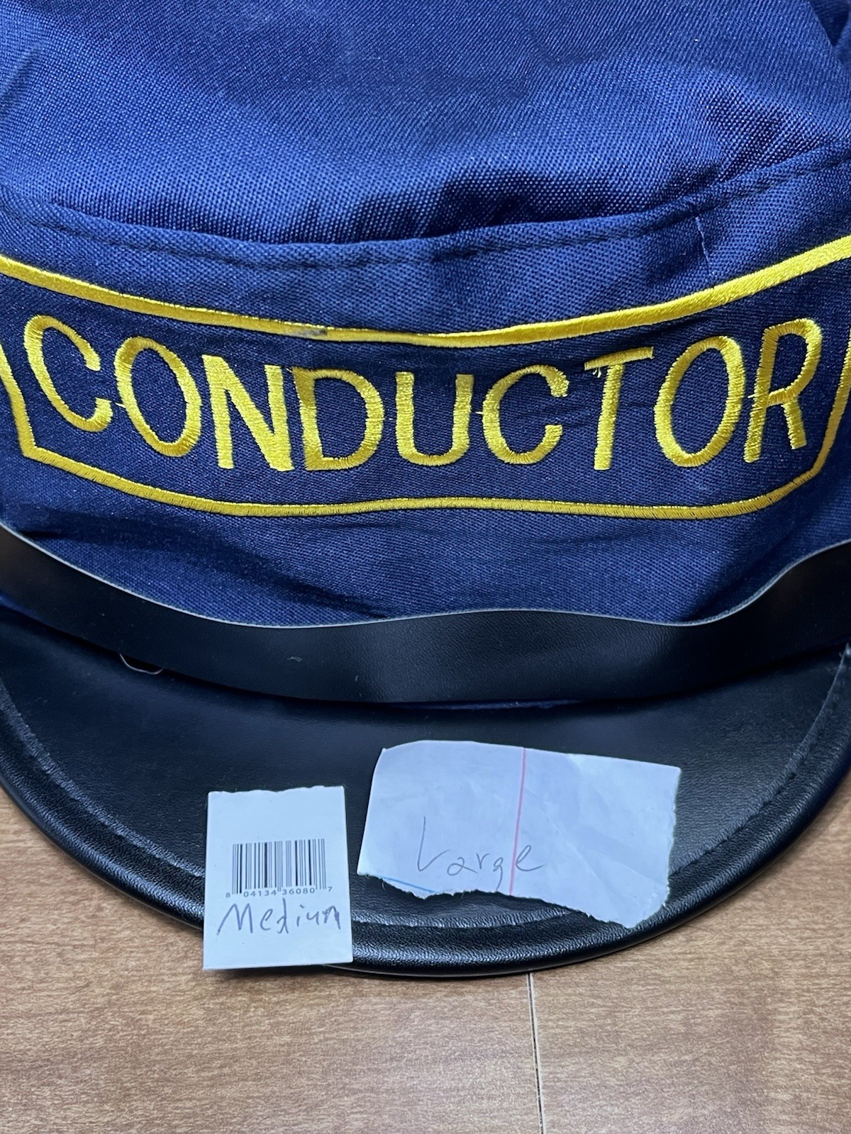 Conductor Costume Hat Military Band Train Nicky Bigs Novelties Medium/Large