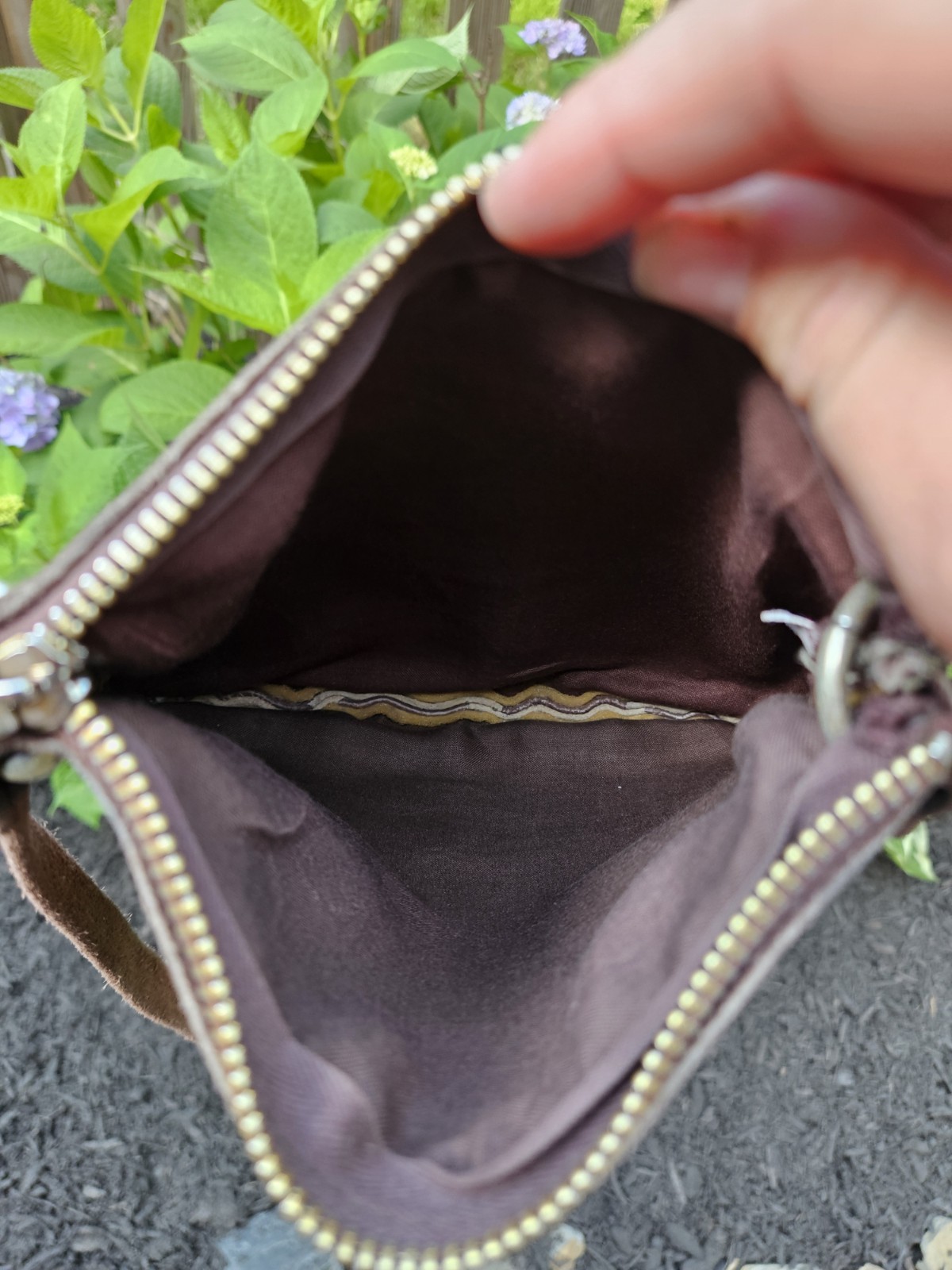 Vintage Serval Brown Patchwork Suede Leather Shou… - image 10