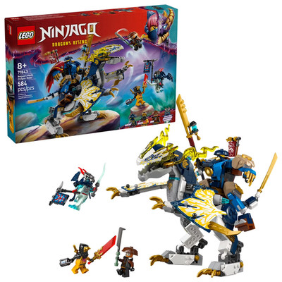 Ninjago Rogue's Mech Dragon Rider 71843 Toy Building Set, 584 Pieces