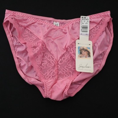 NEW Jaclyn Smith VTG 90s High Cut  Silky Antron Nylon High Cut Brief Panty XL