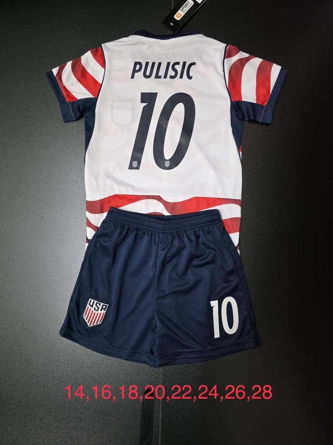 usa  Soccer Kids And adult Jersey and Shorts #10
