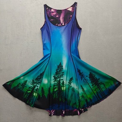 BlackMilk Amethyst vs Aurora Skye Inside Out Dress Womens Punk Whimsigoth Skater