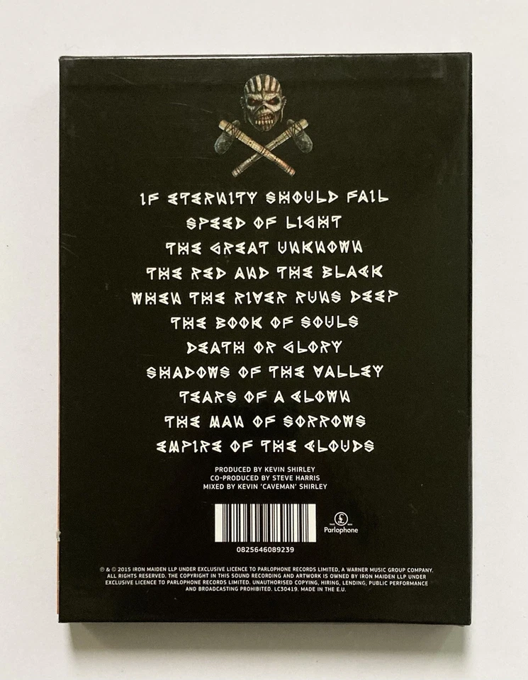 IRON MAIDEN THE BOOK OF SOULS CD Musique - Édition Coffret Livre + 2 CD - TBE + - Photo 2/4