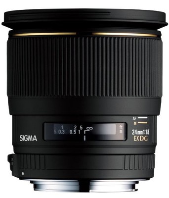 Sigma 24mm f/1.8 EX DG Aspherical Macro Large Aperture Wide Angle Lens for Nikon