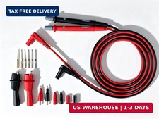 Professional Multimeter Test Leads Kit,Extra-Long Silicone Meter Leads 1000V 20A