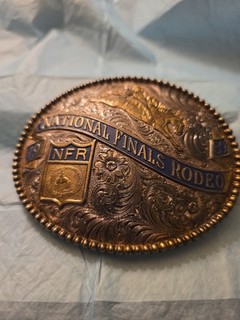 1992 National Finals Rodeo Silver Smith Belt Buckle B 292