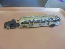 Vintage Century of Progress Arcade Cast Iron Greyhound Bus 12 inches
