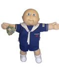 New Listing1986 Cabbage Patch Kids, Bald, Blue, Two Dimples, HM 2, Blue Sailor