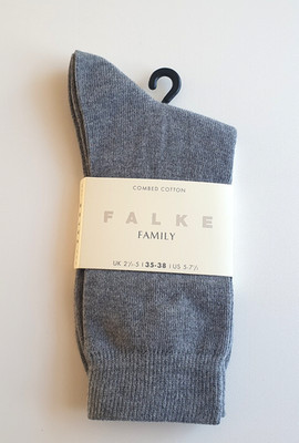 1 Paar neue '' FALKE Family ''  Damen - Socken  greymix  35 - 38