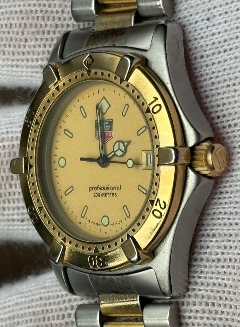 日曜まで　TAG Heuer プロフェッショナル 964.013 TAG Heuer Professional Gold Men's Watch - 964.013 for sale online