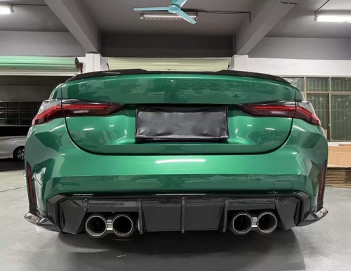 Real Carbon Fiber MP Rear Bumper Lip Diffuser Spoiler For BMW G80 M3 G82 G83 M4 - Picture 2 of 14