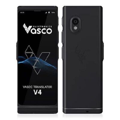 Vasco V4 Voice Translator 108 Languages Free Communication Black