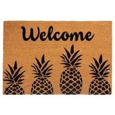 Calloway Mills AZ104992436 Pineapple Express Doormat, 24" x 36", Natural/Black