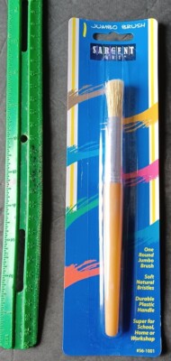 Lot of 6-Sargent Art 56-1001 Painters Jumbo Brush, Paint, Soft Natural Bristles
