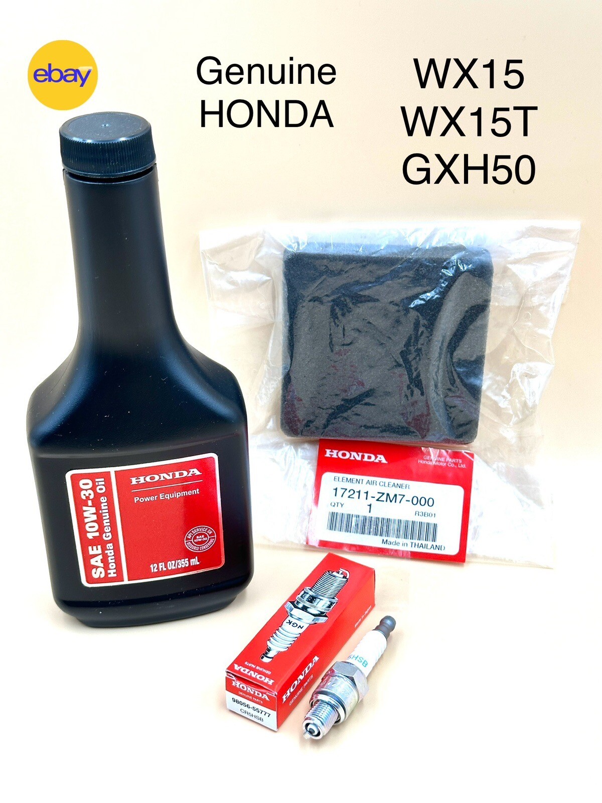 GENUINE HONDA WX15 GXH50 TUNE UP KIT Water Pump 17211ZM7000 Air