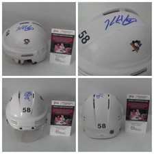 Kris Letang Autographed Signed Pittsburgh Penguins Mini Helmet #58 JSA COA