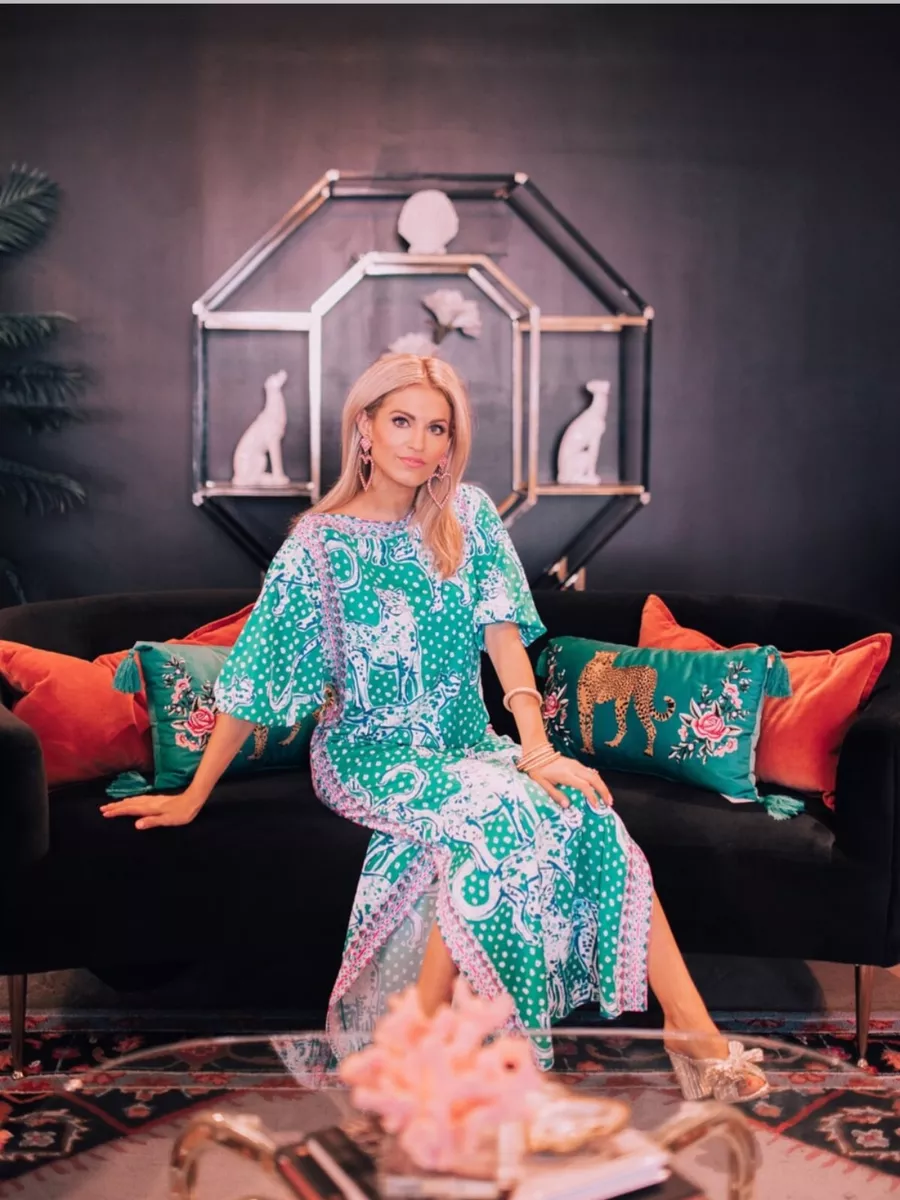 NEW Lilly Pulitzer SILVA MAXI DRESS Emerald Isle On the Prowl Green midi  Pink 0 | eBay
