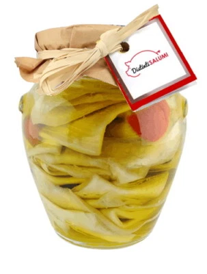 580 GR | MELANZANE A FETTE ALLA CONTADINA - Artigianali sott'olio Pugliesi