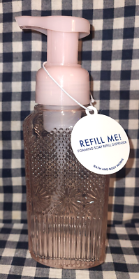 #ad ALL NEW Pink Floral Foaming Soap Dispenser Bath amp; Body Works SHIPS FREE $40.00