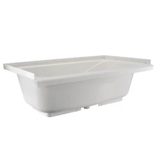 RV Bathtub Durable Replacement 40" X 24" RV Tub White